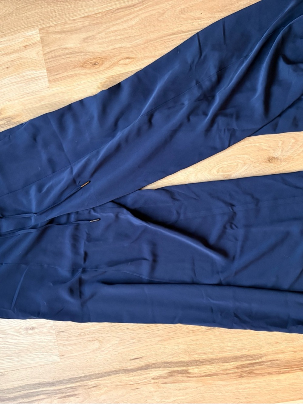 Simply Vera Vera Wang Navy Wide-Leg Drawstring Pants